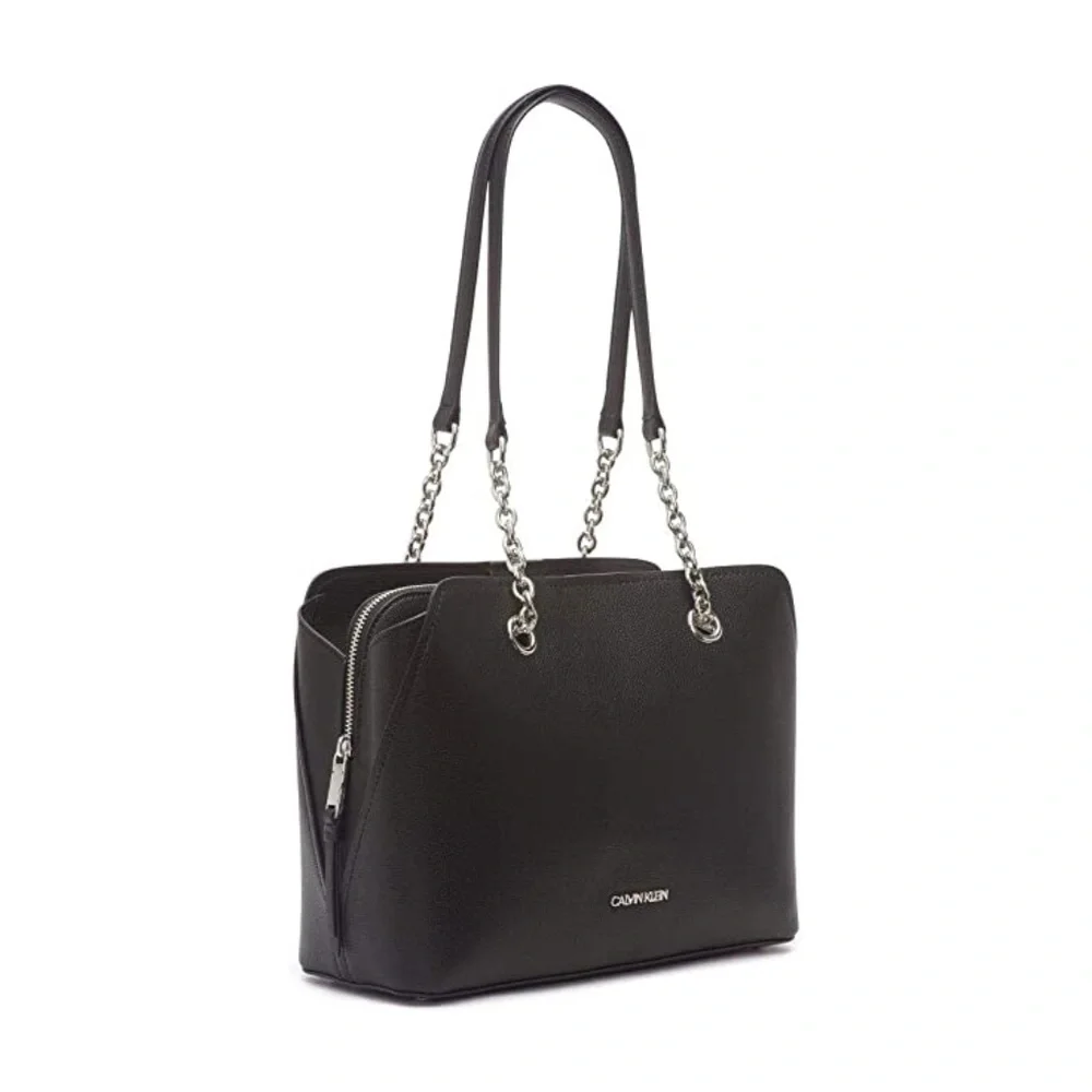 Calvin Klein Hailey Triple Compartment Chain Tote - Picture 3 of 6